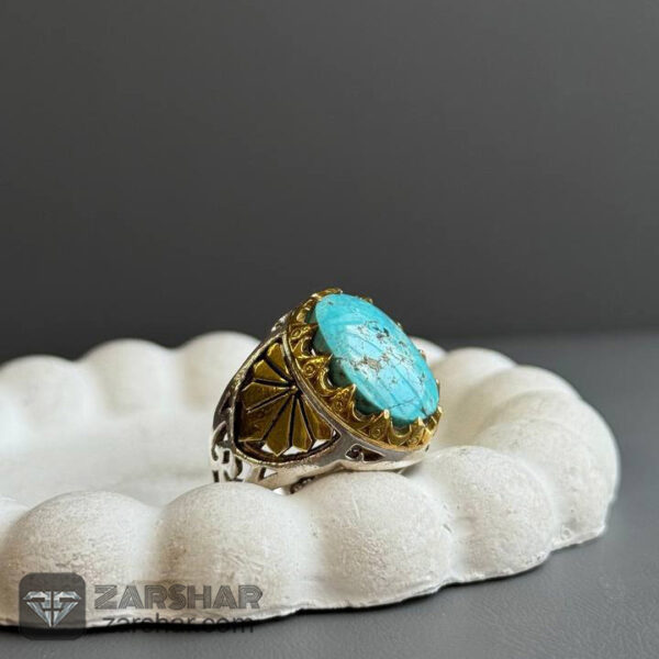 انگشتر فیروزه نیشابوری عکس انگشتر فیروزه نیشابوری