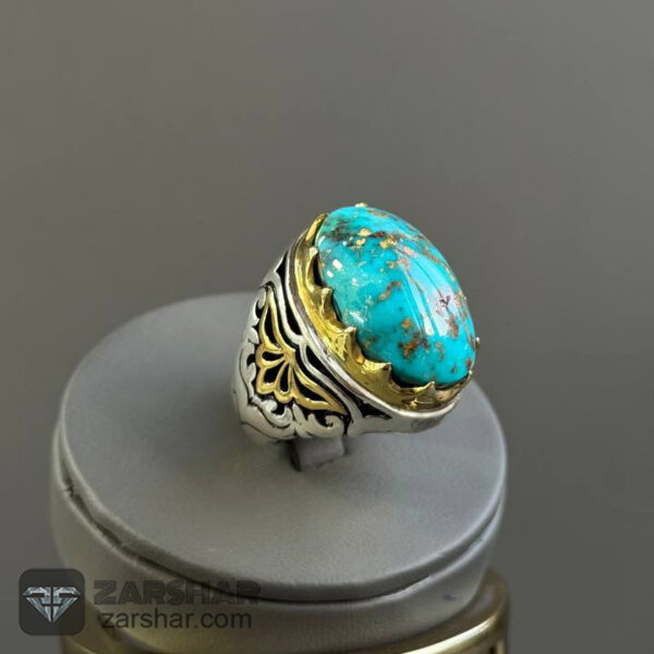 انگشتر فیروزه نیشابوری عکس انگشتر فیروزه نیشابوری