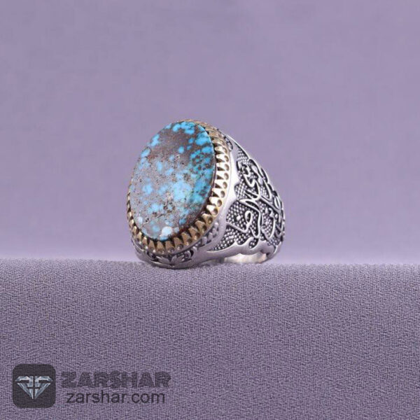انگشتر فیروزه نیشابوری عکس انگشتر فیروزه نیشابوری