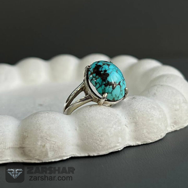 انگشتر فیروزه نیشابوری عکس انگشتر فیروزه نیشابوری