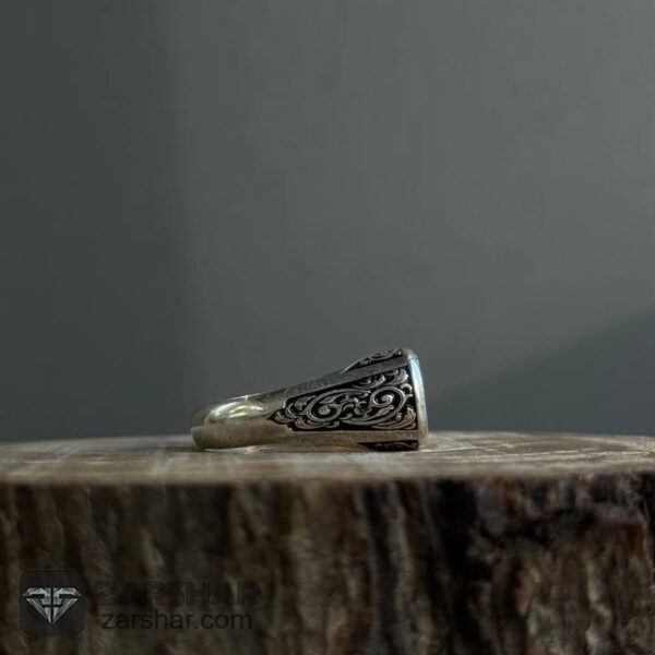 عکس انگشتر فیروزه نیشابوری رکاب کپسولی