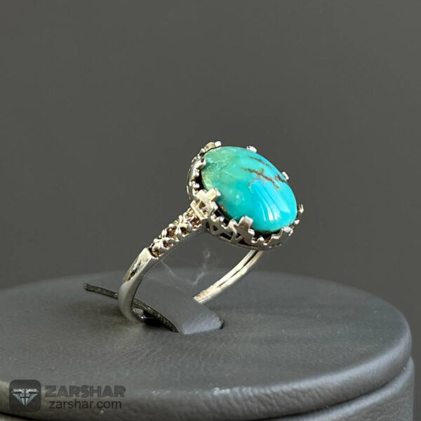 عکس انگشتر فیروزه نیشابوری زنانه