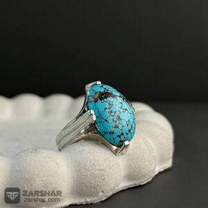 انگشتر فیروزه نیشابوری شجر عنکبوتی 6792 jpg