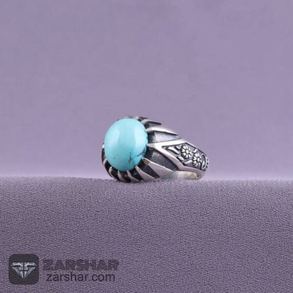 انگشتر فیروزه نیشابوری عجمی عکس انگشتر فیروزه نیشابوری عجمی