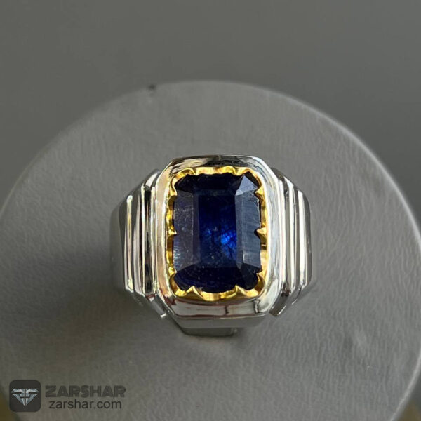 عکس انگشتر یاقوت کبود آفریقایی