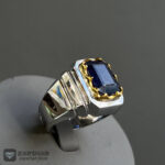 عکس انگشتر یاقوت کبود آفریقایی