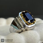 عکس انگشتر یاقوت کبود آفریقایی