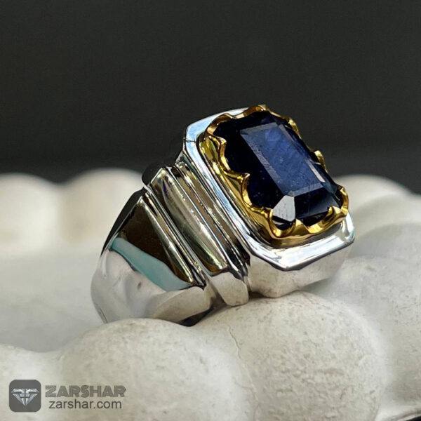 عکس انگشتر یاقوت کبود آفریقایی