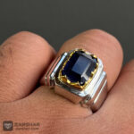 عکس انگشتر یاقوت کبود آفریقایی