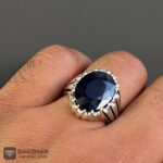 عکس انگشتر یاقوت کبود افریقایی