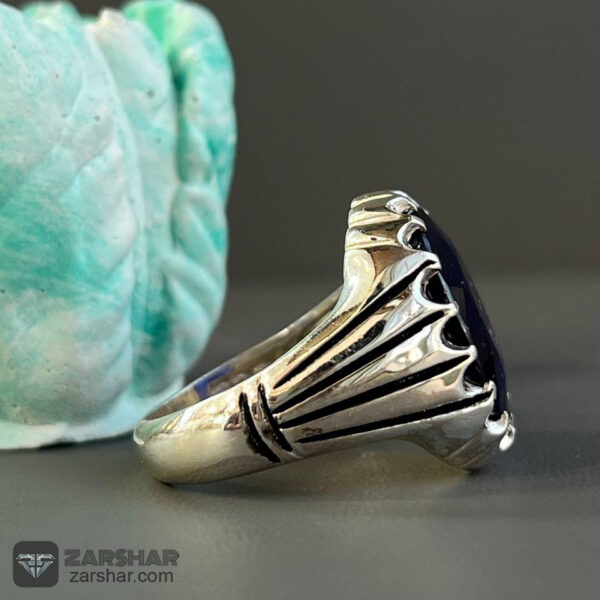 عکس انگشتر یاقوت کبود افریقایی