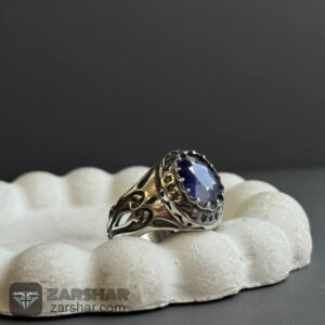 عکس انگشتر یاقوت کبود افریقایی