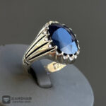 عکس انگشتر یاقوت کبود افریقایی