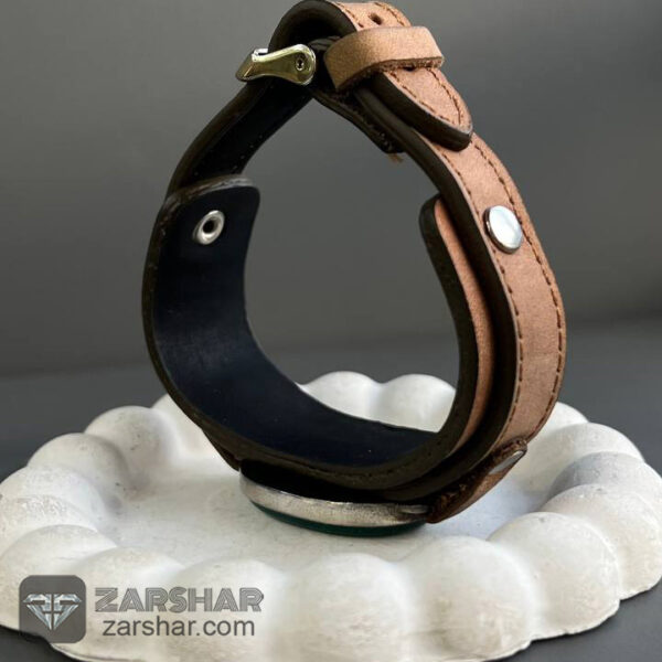 عکس دستبند عقیق سبز خراسانی یا زینب