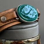 عکس دستبند عقیق سبز خراسانی یا زینب