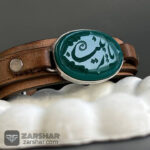 عکس دستبند عقیق سبز خراسانی یا زینب