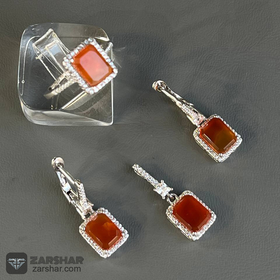 عکس نیم ست عقیق یمنی