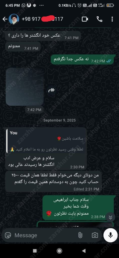 عکس خرید انگشتر ان معی ربی رهبری - معنی آیه و روایت زیبای رهبری از آن