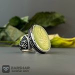 عکس انگشتر عقیق سبز یا اباالفضل العباس