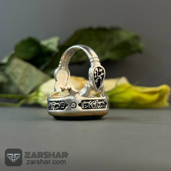 عکس انگشتر عقیق سبز یا فاطمه