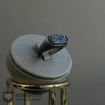 عکس انگشتر عقیق سیاه امضاء حکیم