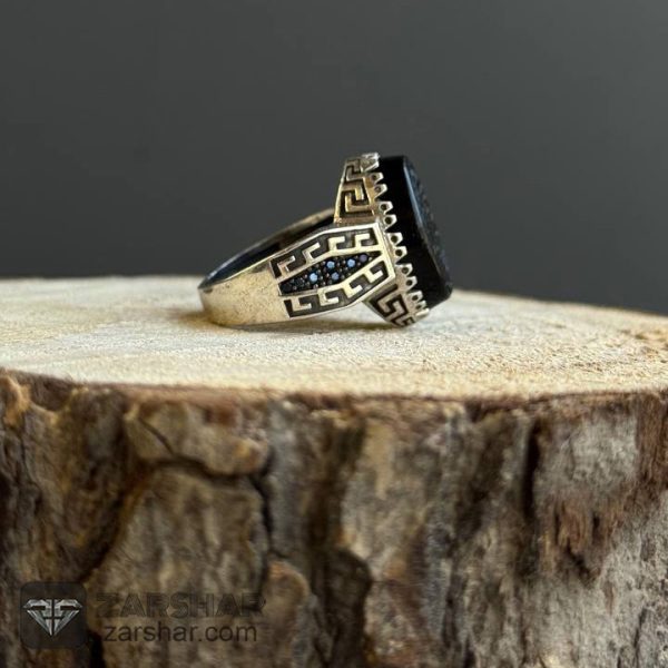 عکس انگشتر عقیق سیاه یا زینب