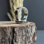 عکس انگشتر عقیق یمنی سرخ وان یکاد