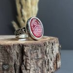 عکس انگشتر عقیق یمنی سرخ وان یکاد