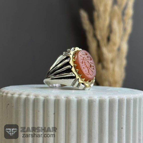 عکس انگشتر عقیق یمنی یا فاطمه الزهرا