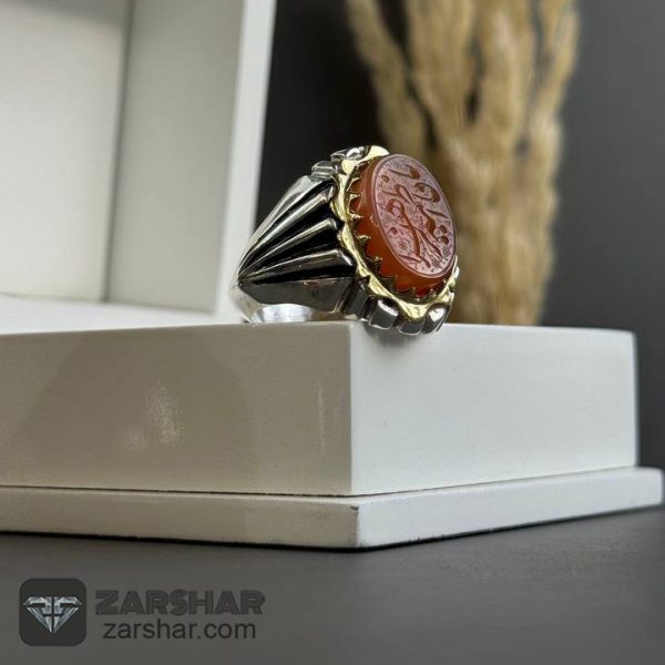 عکس انگشتر عقیق یمنی یا فاطمه الزهرا