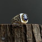 عکس انگشتر یاقوت کبود افریقایی