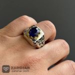 عکس انگشتر یاقوت کبود افریقایی