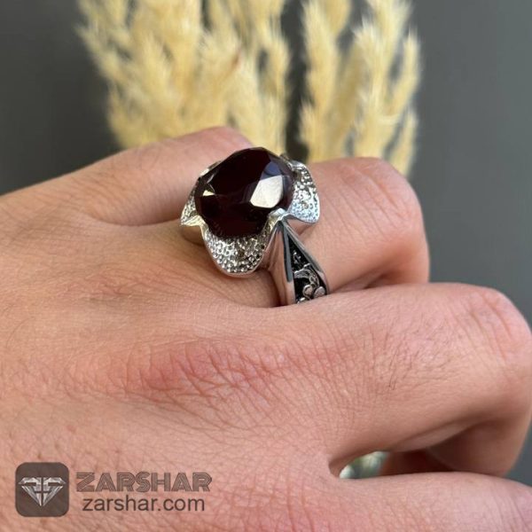 عکس انگشتر عقیق یمنی سرخ