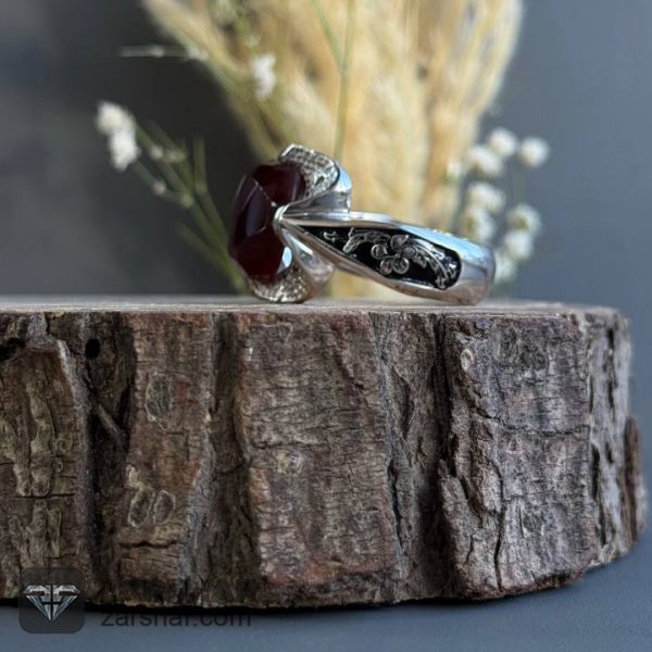 عکس انگشتر عقیق یمنی سرخ