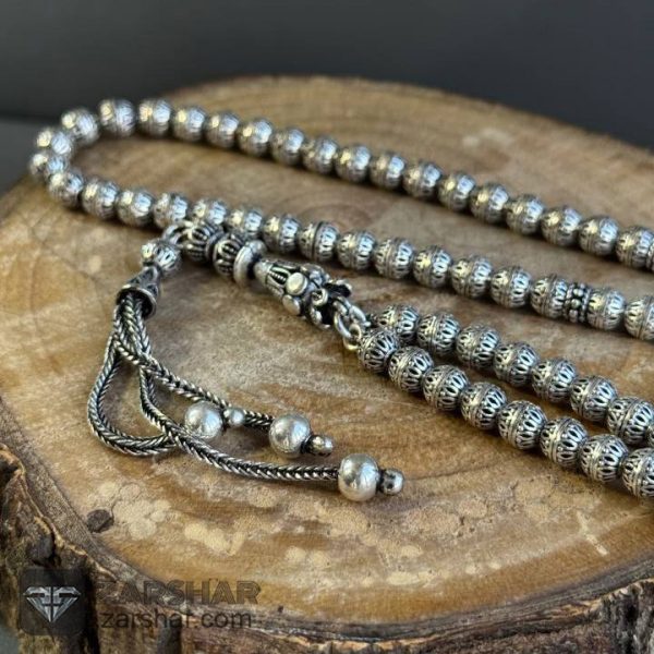 عکس تسبیح  تمام نقره