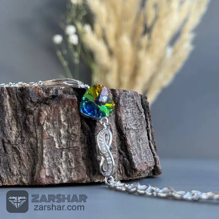 دستبند زنانه سواروسکی وارداتی عکس دستبند زنانه سواروسکی وارداتی