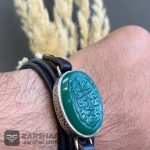 عکس دستبند عقیق سبز