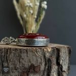 عکس گردنبند عقیق سرخ یا علی مدد